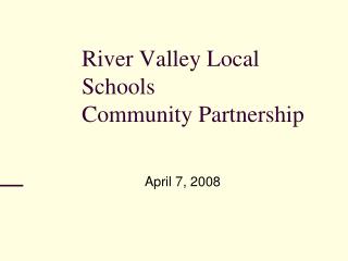 River Valley Local Schools Community Partnership