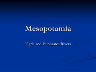 Mesopotamia