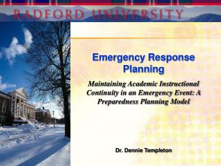 Emergency Response Planning