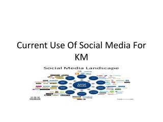 Current Use Of Social Media For KM