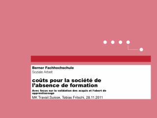 coûts pour la société de l’absence de formation