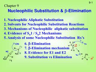 Chapter 9 Nucleophilic Substitution &amp;  -Elimination