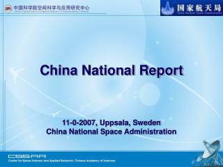 China National Report