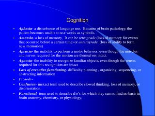 Cognition