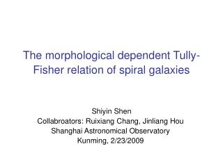 The morphological dependent Tully-Fisher relation of spiral galaxies