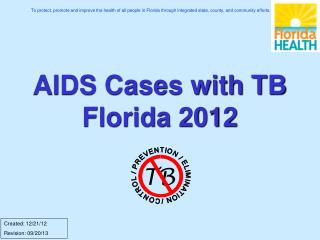 AIDS Cases with TB Florida 2012