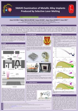 SWAXS Examination of Metallic Alloy Implants Produced by Selective Laser Melting