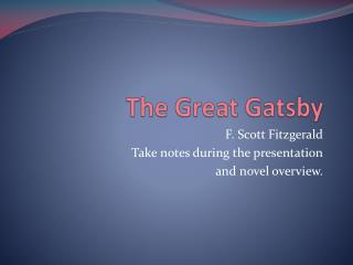 The Great Gatsby