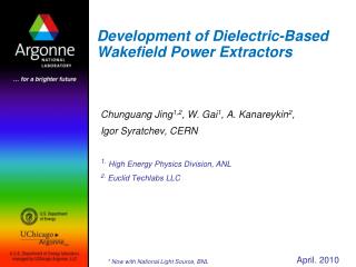 Development of Dielectric-Based Wakefield Power Extractors