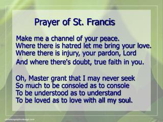 Prayer of St. Francis