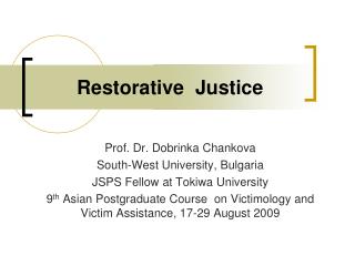 Restorative Justice