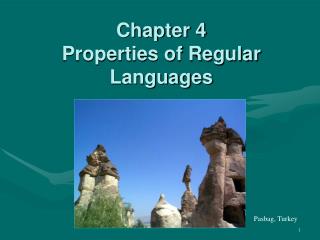 Chapter 4 Properties of Regular Languages