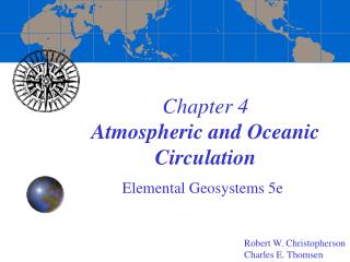 Chapter 4 Atmospheric and Oceanic Circulation
