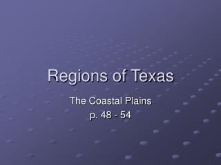 Regions of Texas