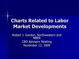 Charts Related to Labor Market Developments