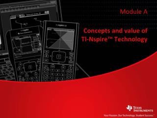 Concepts and value of TI-Nspire ™ Technology