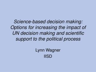 Lynn Wagner IISD