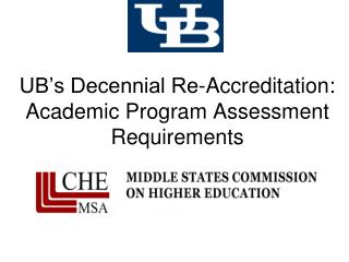 UB’s Decennial Re-Accreditation: Academic Program Assessment Requirements