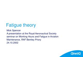 Fatigue theory