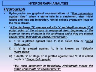 Hydrograph