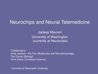 Neurochips and Neural Telemedicine