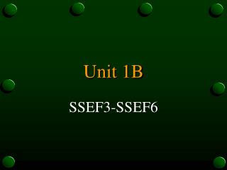 Unit 1B