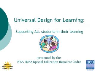 presented by the NEA IDEA Special Education Resource Cadre