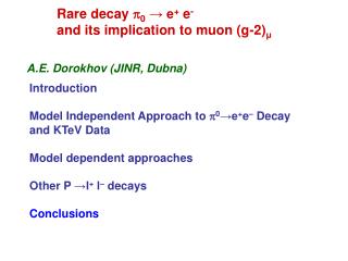 R are decay p 0 → e + e - and its implication to muon (g-2) μ