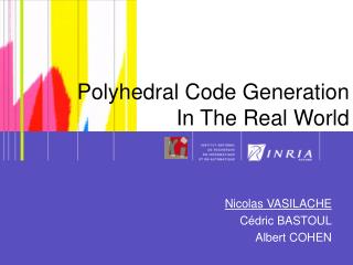 Polyhedral Code Generation In The Real World