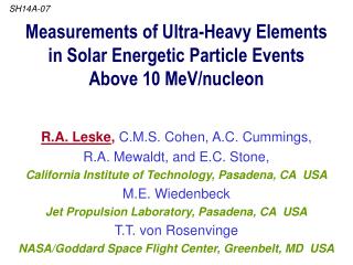 Measurements of Ultra-Heavy Elements in Solar Energetic Particle Events Above 10 MeV/nucleon