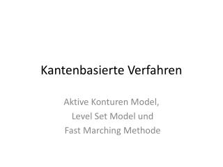 Kantenbasierte Verfahren