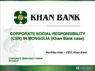 CORPORATE DEMOCRACY FORUM 201 3-04-27