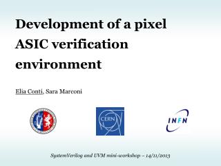 Development of a pixel ASIC verification environment