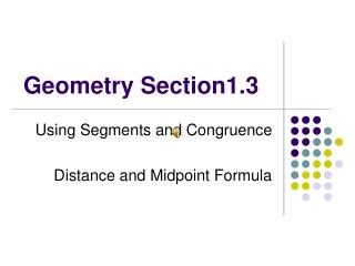 Geometry Section1.3