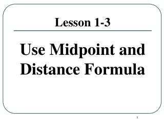 Lesson 1-3