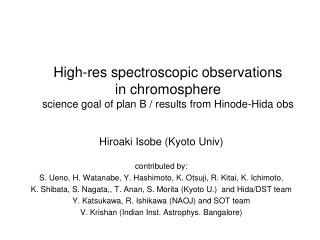 Hiroaki Isobe (Kyoto Univ) contributed by: