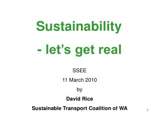 Sustainability