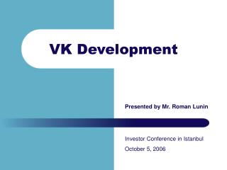 VK Development