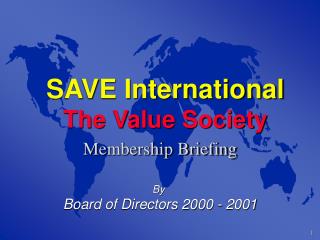 SAVE International The Value Society