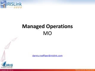 Managed Operations MO