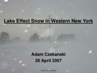 Lake Effect Snow in Western New York