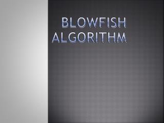 Blowfish Algorithm