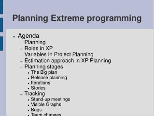 Planning Extreme programming