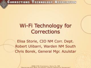 Wi-Fi Technology for Corrections