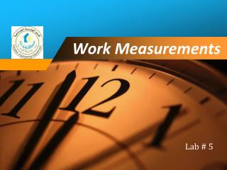 Work Measurements