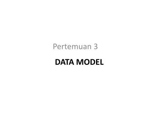 DATA MODEL