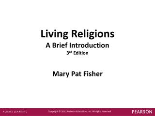 Living Religions A Brief Introduction 3 rd Edition