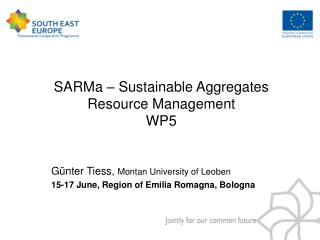 SARMa – Sustainable Aggregates Resource Management WP5