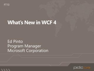 What’s New in WCF 4