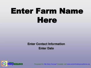 Enter Farm Name Here